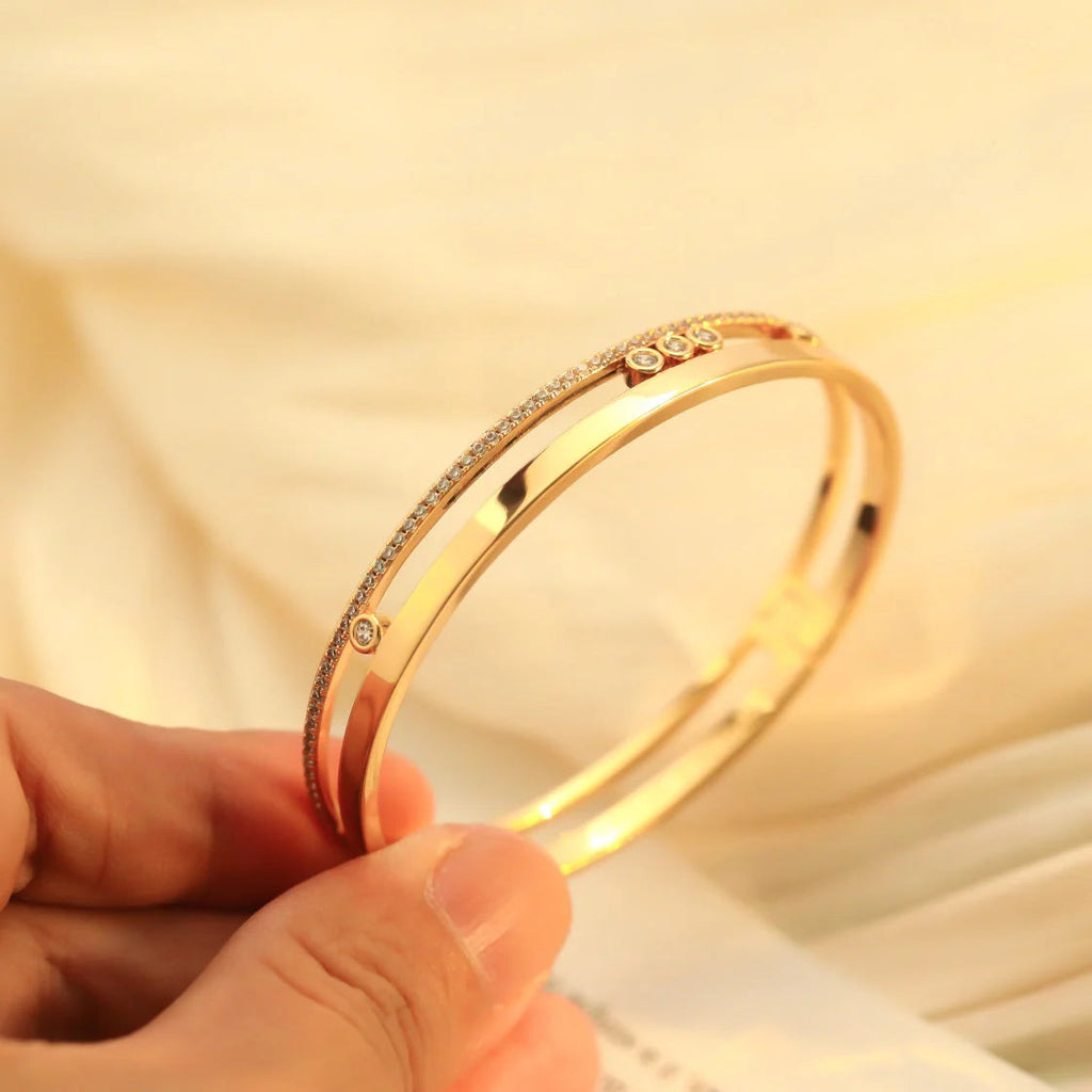 [Imperial Jewelrys]Move Romane Diamond Bangle Bracelet