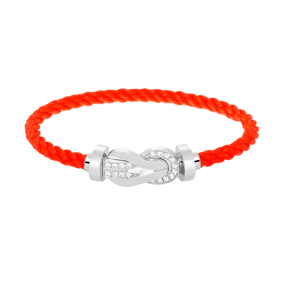 ¡®Imperial¡¯CHANCE LARGE 8 FIGURE BUCKLE HALF DIAMOND BRACELET SILVER