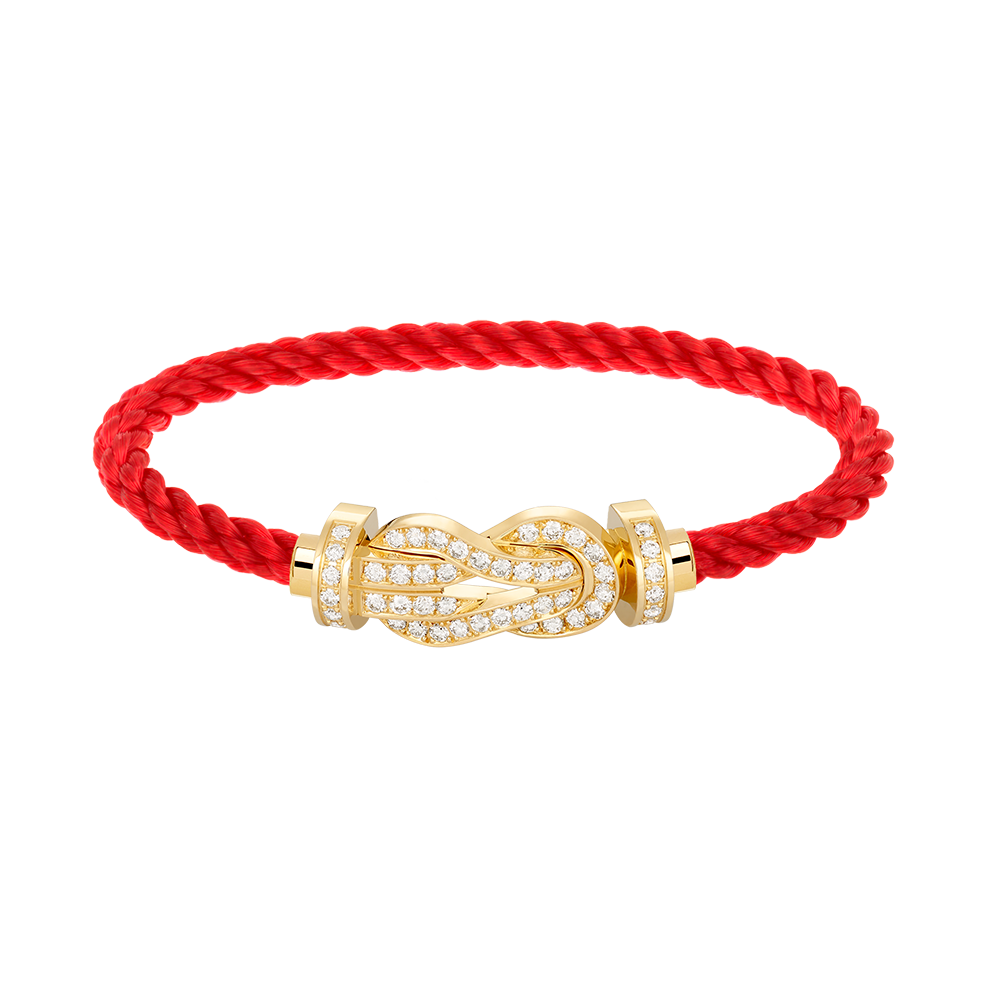 ¡®Imperial¡¯CHANCE LARGE 8 FIGURE BUCKLE FULLDIAMOND BRACELET GOLD