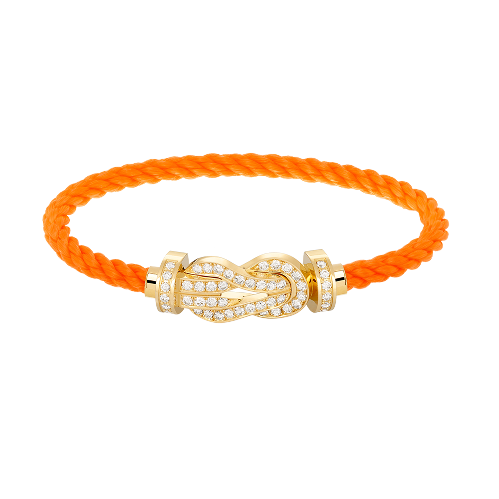 ¡®Imperial¡¯CHANCE LARGE 8 FIGURE BUCKLE FULLDIAMOND BRACELET GOLD
