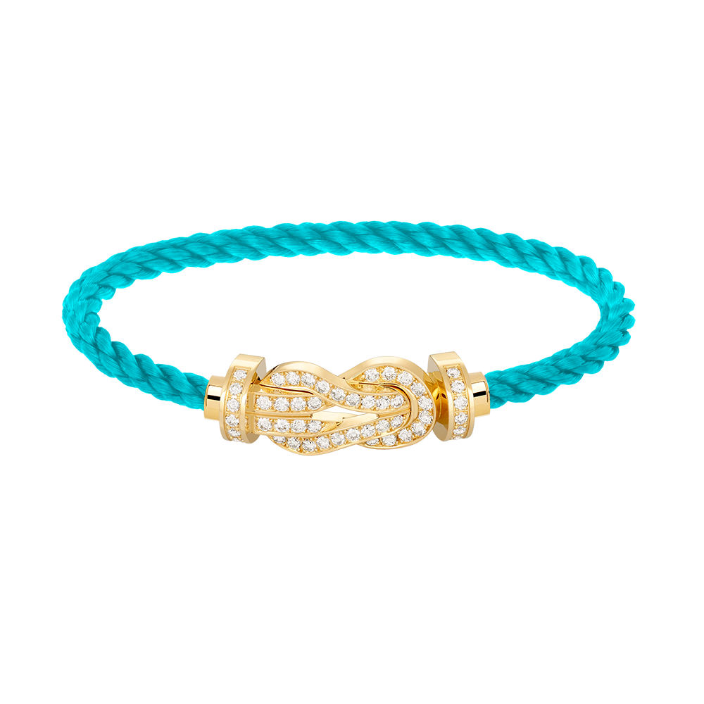 ¡®Imperial¡¯CHANCE LARGE 8 FIGURE BUCKLE FULLDIAMOND BRACELET GOLD