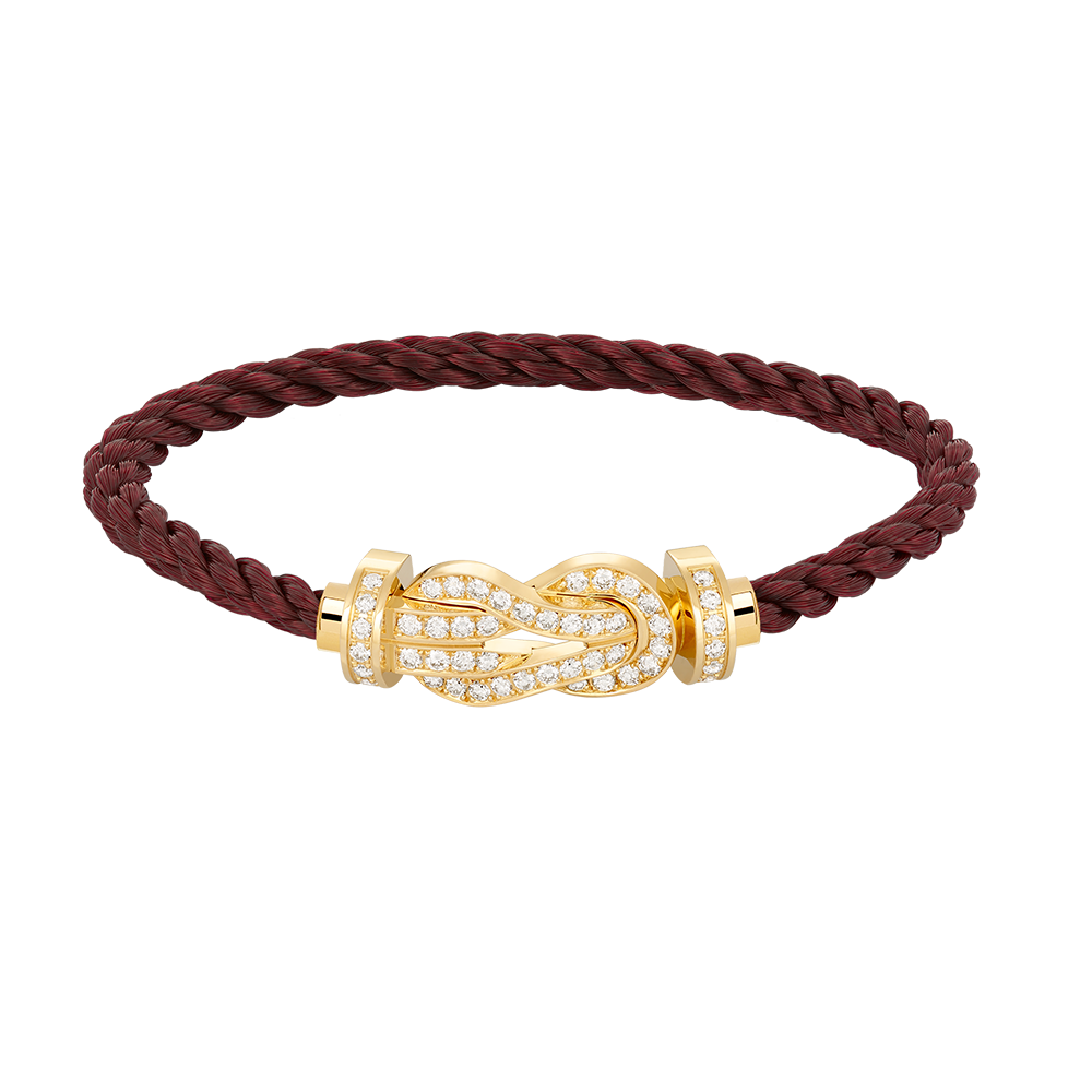 ¡®Imperial¡¯CHANCE LARGE 8 FIGURE BUCKLE FULLDIAMOND BRACELET GOLD