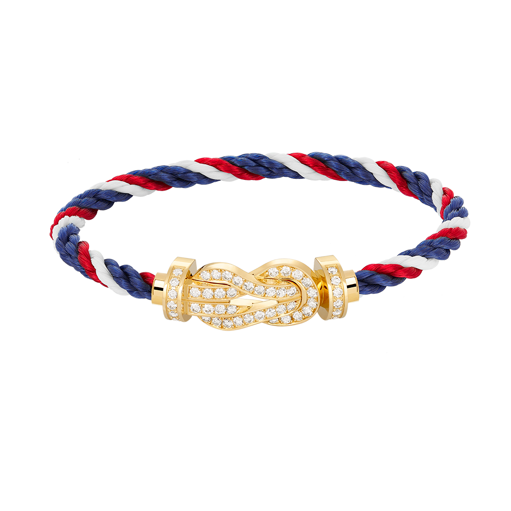 ¡®Imperial¡¯CHANCE LARGE 8 FIGURE BUCKLE FULLDIAMOND BRACELET GOLD