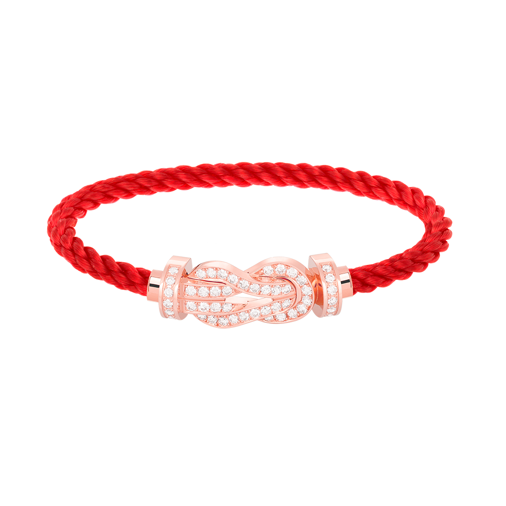 ¡®Imperial¡¯CHANCE LARGE 8 FIGURE BUCKLE FULL DIAMOND BRACELET ROSE GOLD