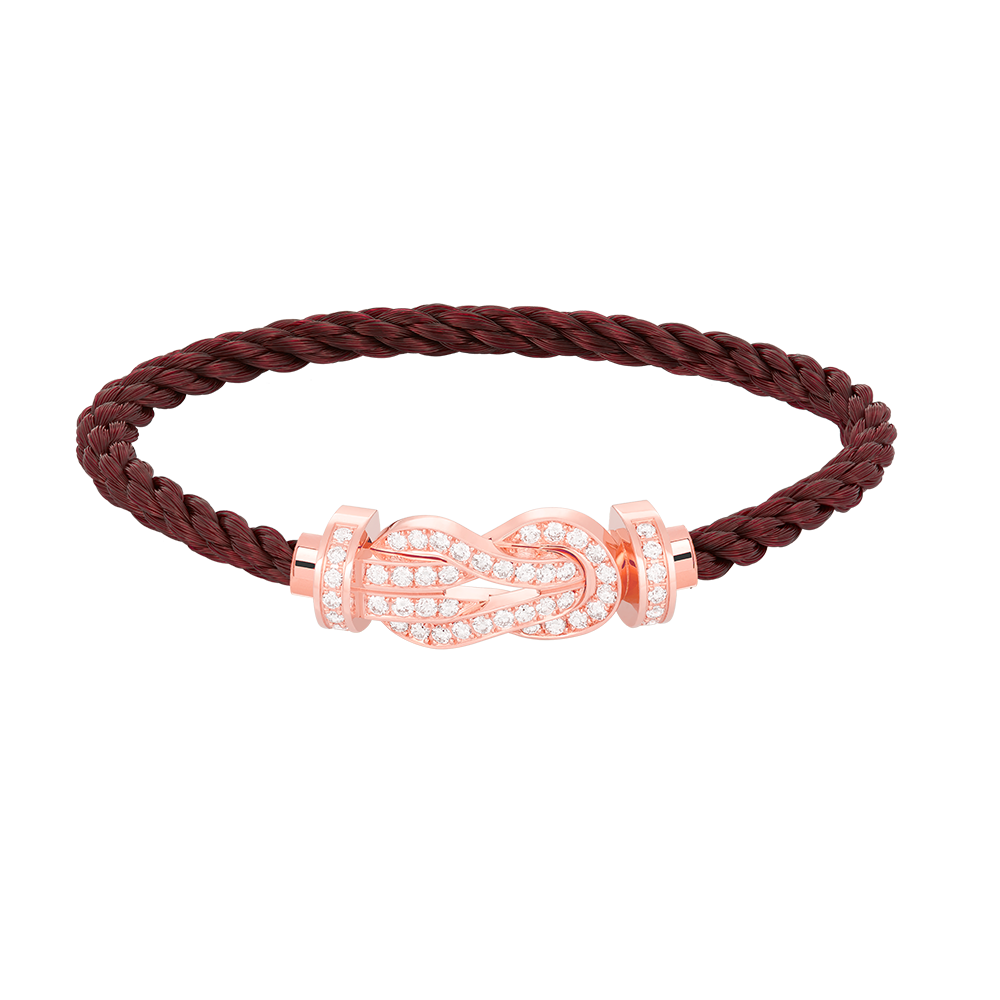 ¡®Imperial¡¯CHANCE LARGE 8 FIGURE BUCKLE FULL DIAMOND BRACELET ROSE GOLD