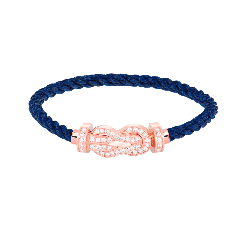 ¡®Imperial¡¯CHANCE LARGE 8 FIGURE BUCKLE FULL DIAMOND BRACELET ROSE GOLD