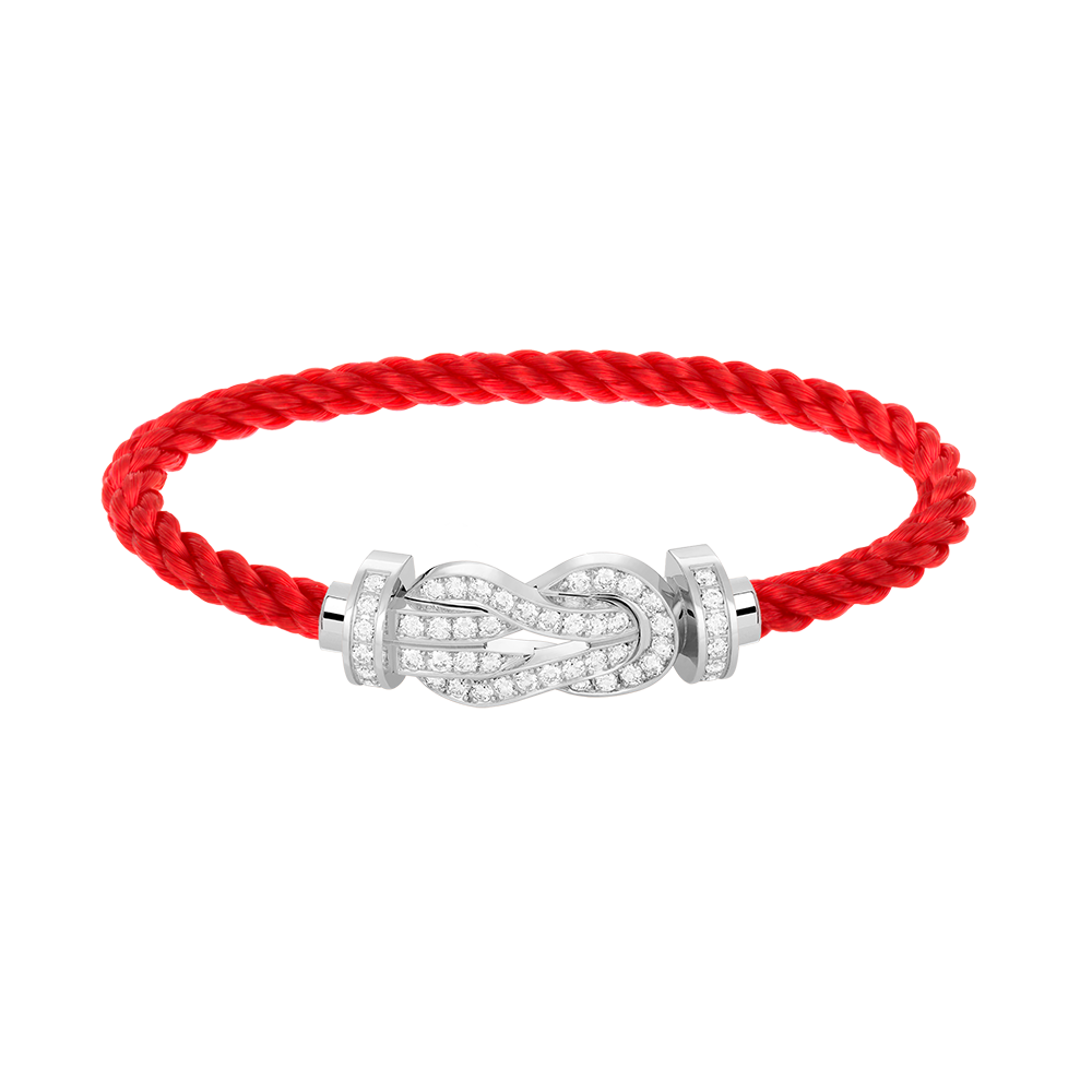 ¡®Imperial¡¯CHANCE LARGE 8 FIGURE BUCKLE FULL DIAMOND BRACELET SILVER