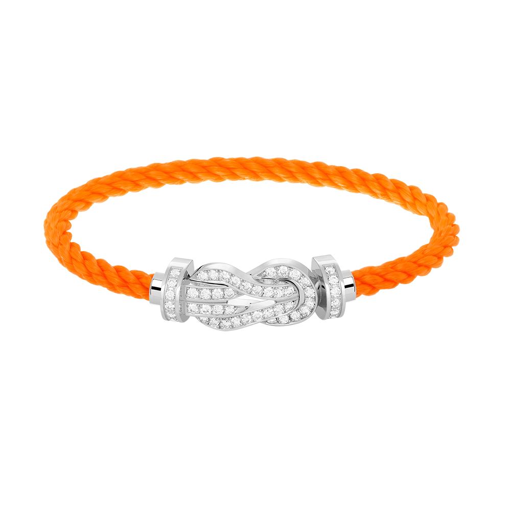 ¡®Imperial¡¯CHANCE LARGE 8 FIGURE BUCKLE FULL DIAMOND BRACELET SILVER