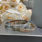 [Imperial Jewelrys]Move Noa Rose Gold Pavé Diamond Bangle Bracelet