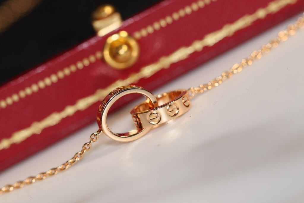 ¡®Imperial¡¯LOVE NECKLACE PINK GOLD AND SILVER