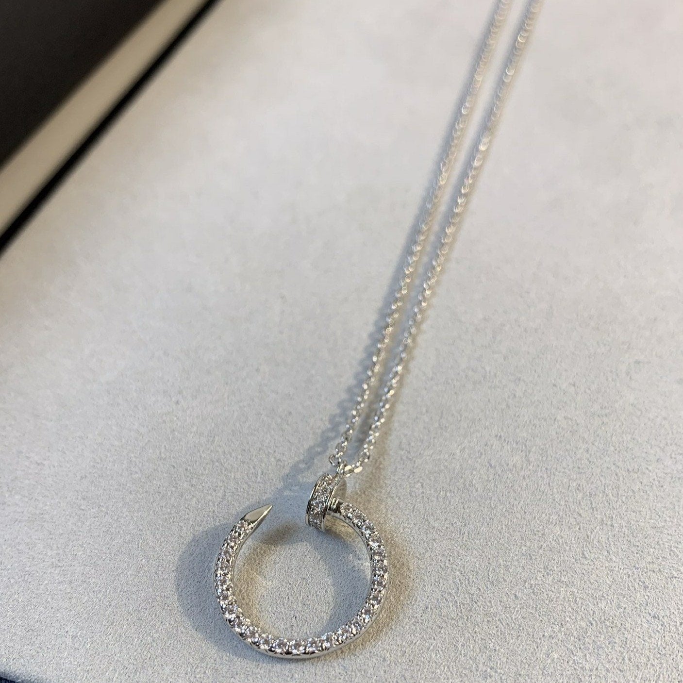 ¡®Imperial¡¯JUSTE NECKLACE SILVER DIAMONDS