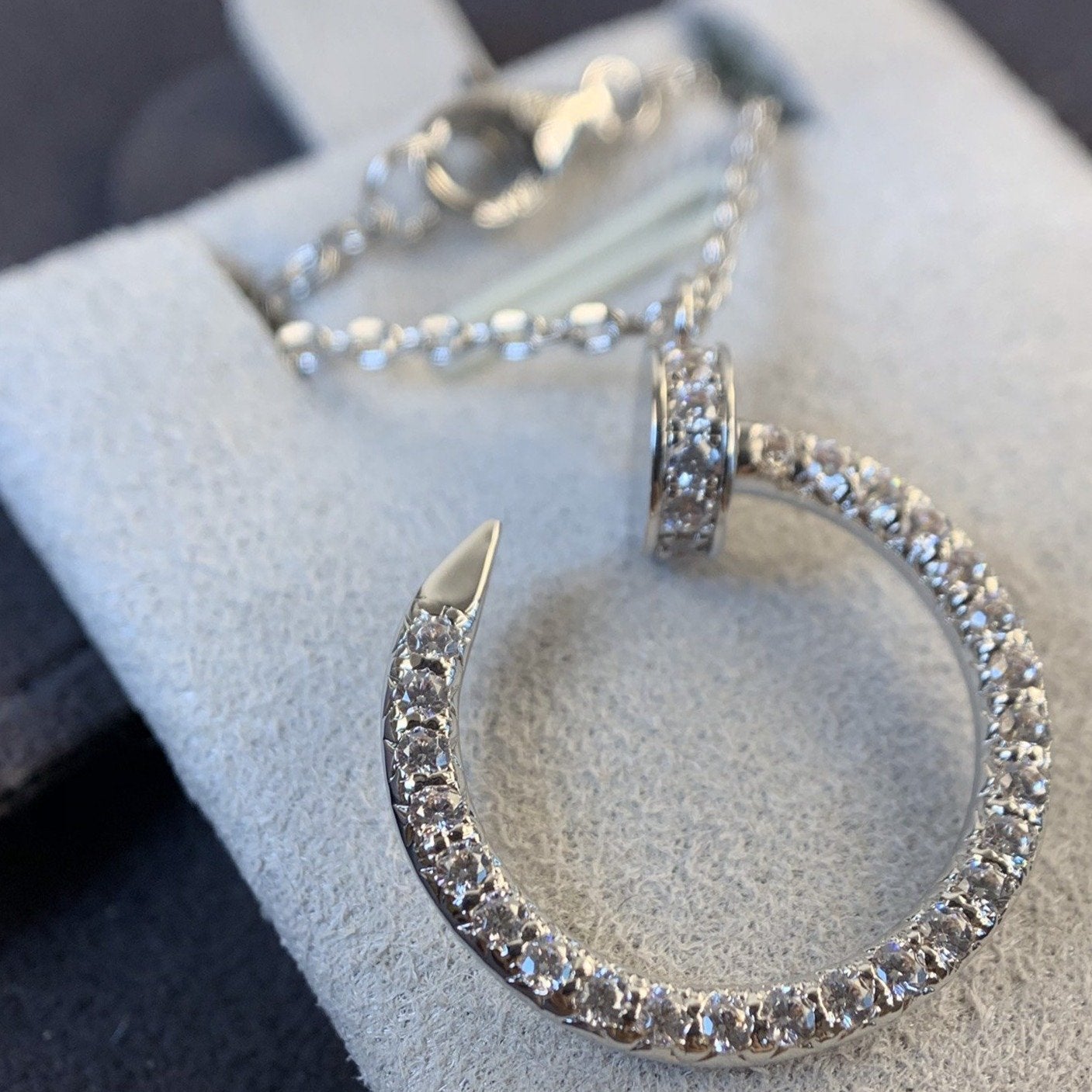 ¡®Imperial¡¯JUSTE NECKLACE SILVER DIAMONDS