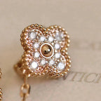 ¡®Imperial¡¯CLOVER MEDIUM 1 MOTIFS FUll DIAMOND EARRINGS