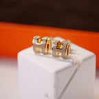 ¡®Imperial¡¯MINI POP H GOLD EARRINGS GREY