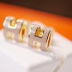 ¡®Imperial¡¯MINI POP H GOLD EARRINGS GREY