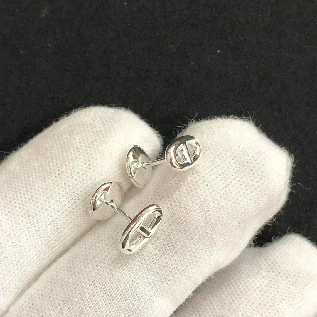 ¡®Imperial¡¯CHAINE SMALL EARRINGS GOLD AND SILVER
