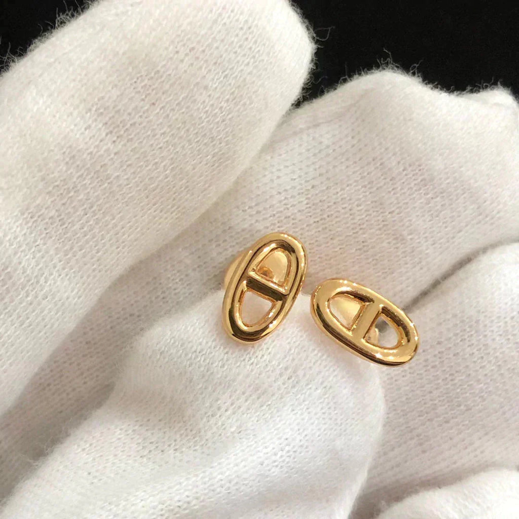 ¡®Imperial¡¯CHAINE SMALL EARRINGS GOLD AND SILVER