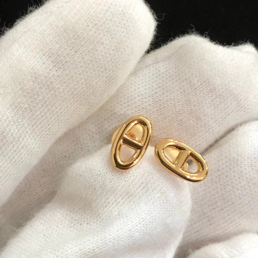 ¡®Imperial¡¯CHAINE SMALL EARRINGS GOLD AND SILVER