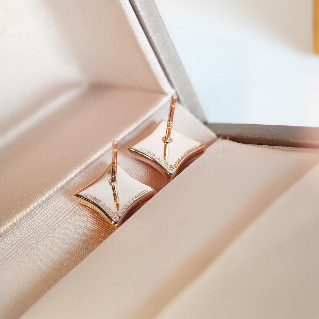 ¡®Imperial¡¯STAR MOP PINK GOLD EARRINGS