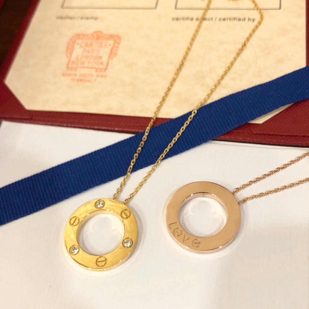 ¡®Imperial¡¯LOVE NECKLACE 16MM 3 DIAMONDS