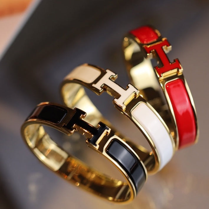 ¡®Imperial¡¯H BRACELET 12MM GOLD