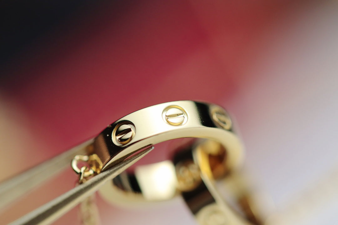 ¡®Imperial¡¯LOVE NECKLACE DOUBLE RING GOLD