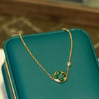 ¡®Imperial¡¯SUN MALACHITE 1 DIAMOND PINK GOLD BRACELET