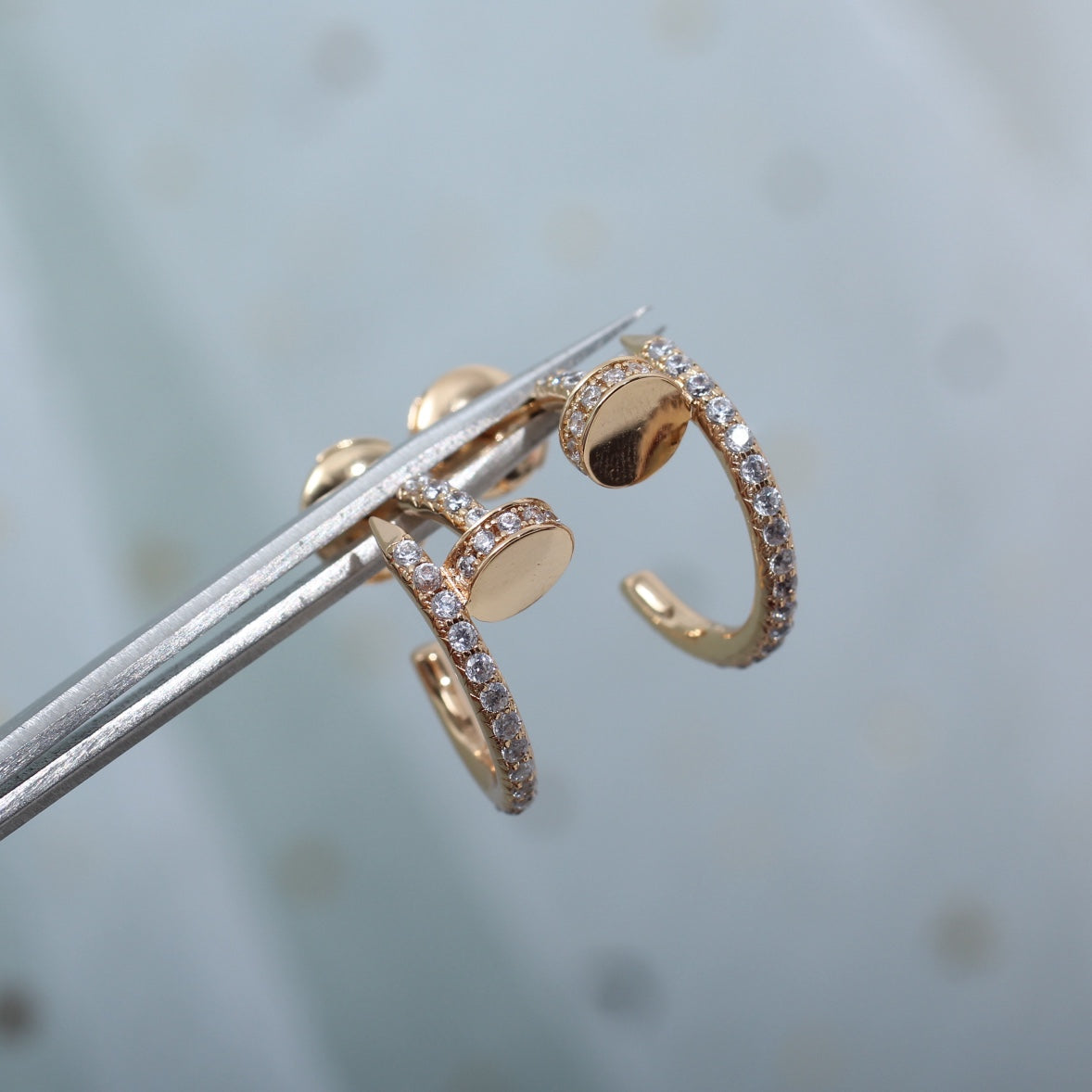 ¡®Imperial¡¯JUSTE EARRINGS 12.75MM PINK GOLD DIAMOND