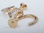 ¡®Imperial¡¯JUSTE EARRINGS 12.75MM PINK GOLD DIAMOND