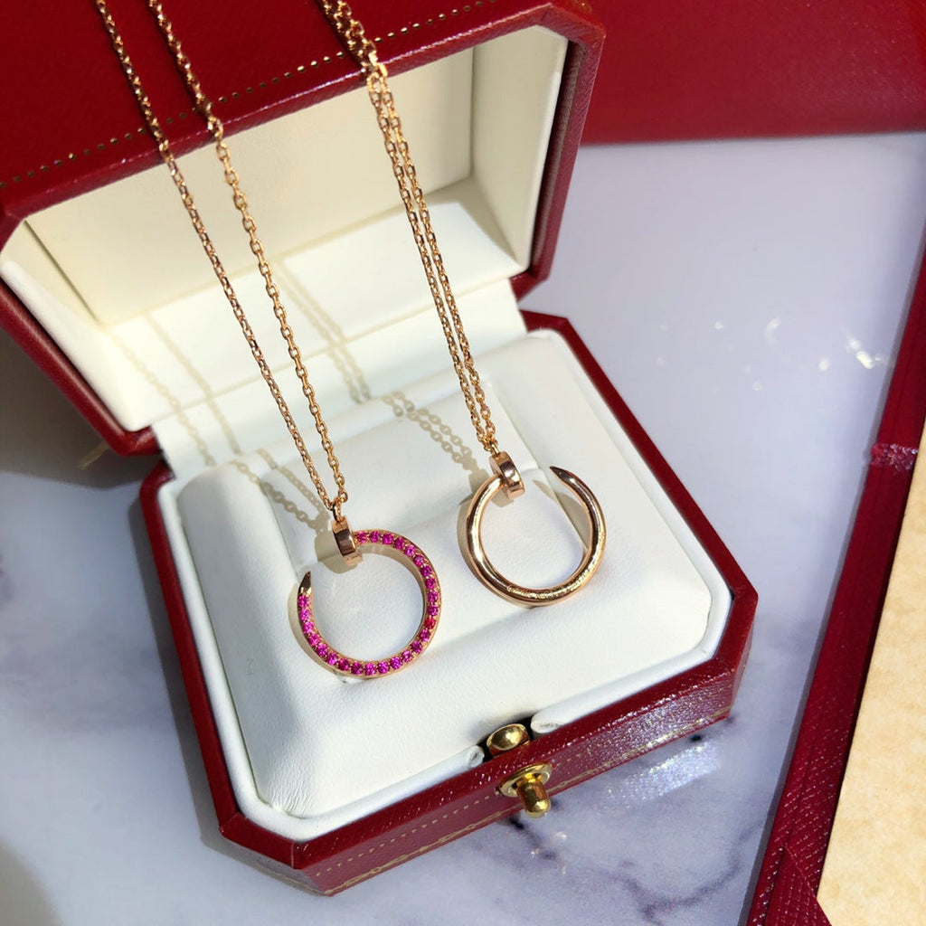 ¡®Imperial¡¯JUSTE NECKLACE GOLD RED DIAMONDS