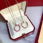 ¡®Imperial¡¯JUSTE NECKLACE GOLD RED DIAMONDS