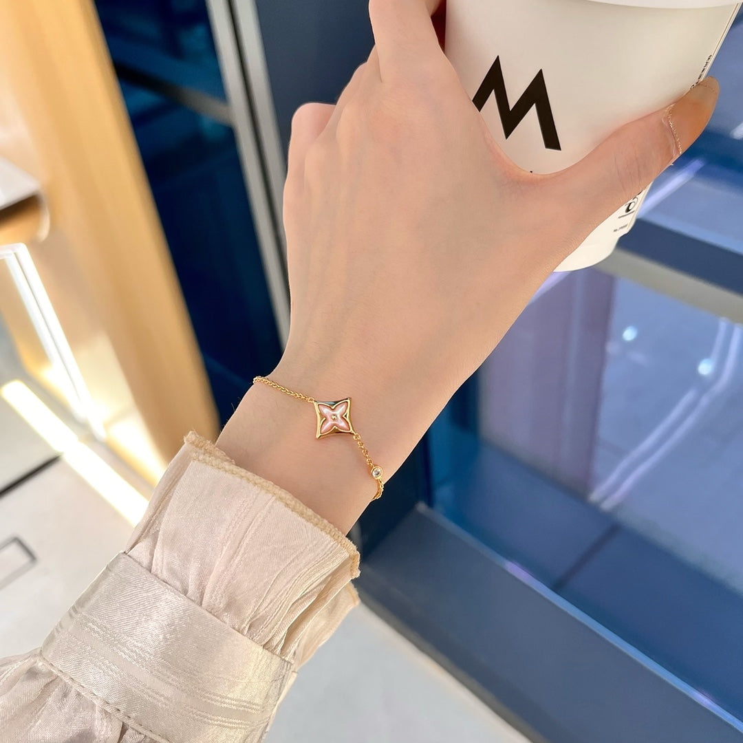 ¡®Imperial¡¯STAR 1 DIAMOND PINK GOLD BRACELET