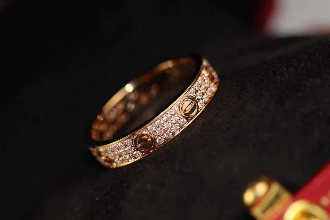 ¡®Imperial¡¯LOVE RING 3.6MM DIAMOND PAVED
