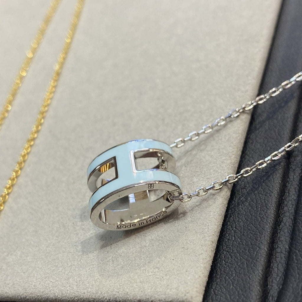 ¡®Imperial¡¯POP H LIGHT BLUE NECKLACE