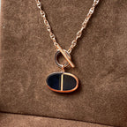 ¡®Imperial¡¯CHAINE VERSO BLACK CERAMIC NECKLACE