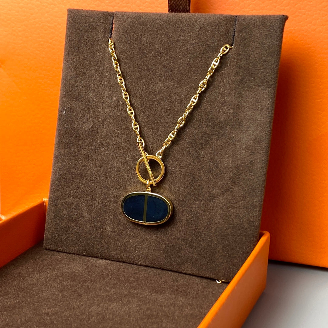 ¡®Imperial¡¯CHAINE VERSO BLACK CERAMIC NECKLACE