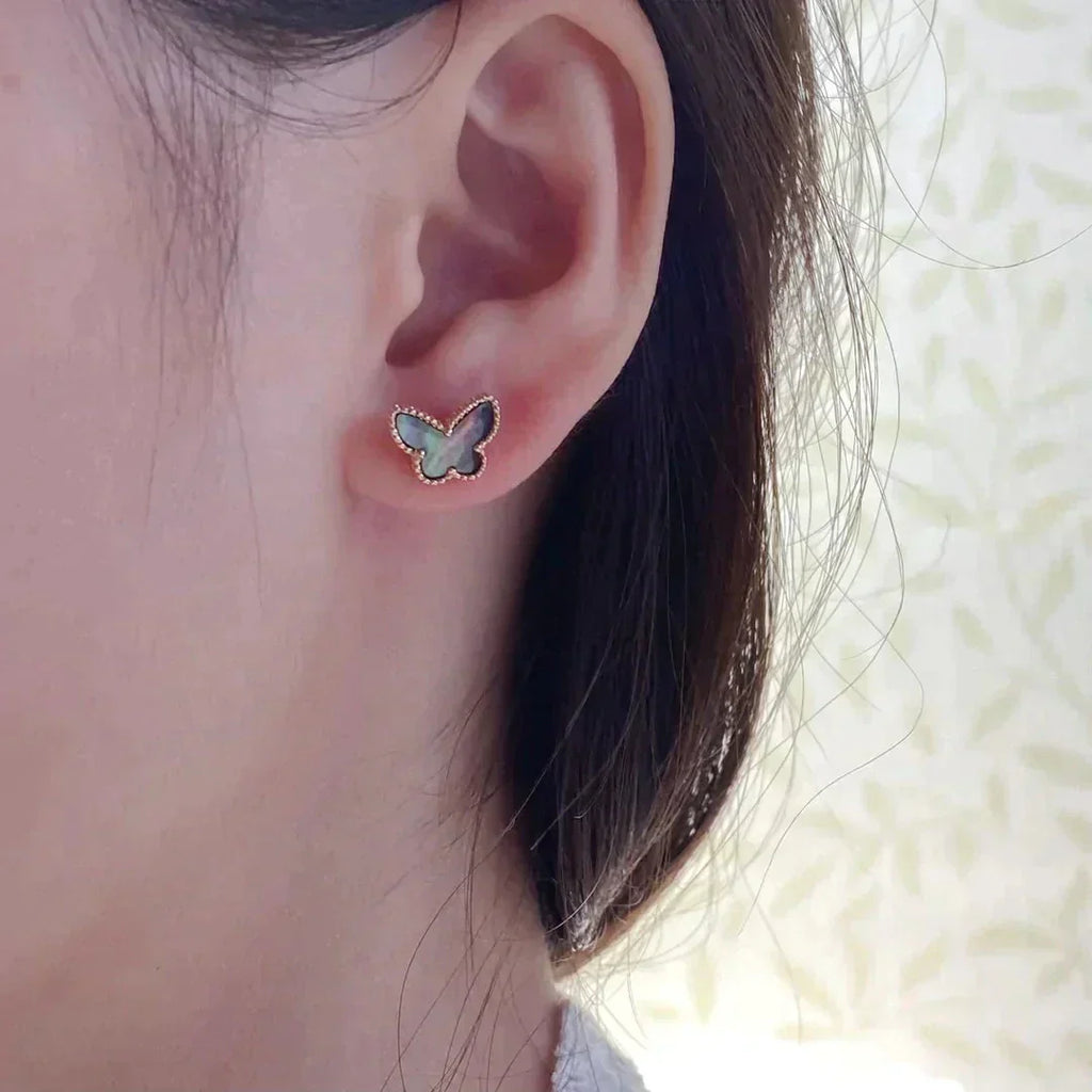 ¡®Imperial¡¯BUTTERFLY DARK MOP  EARRINGS