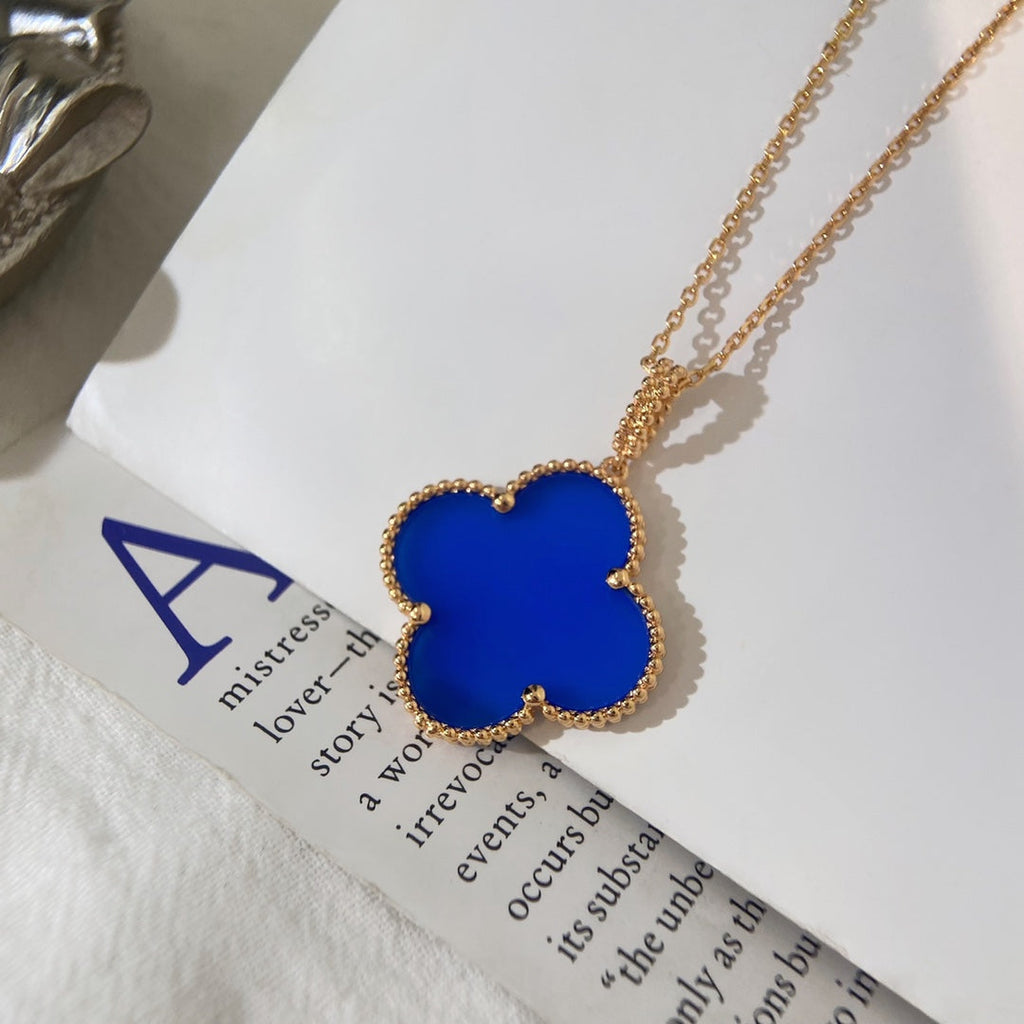 ¡®Imperial¡¯CLOVER 25MM NECKLACE TURQUOISE ROSE GOLD
