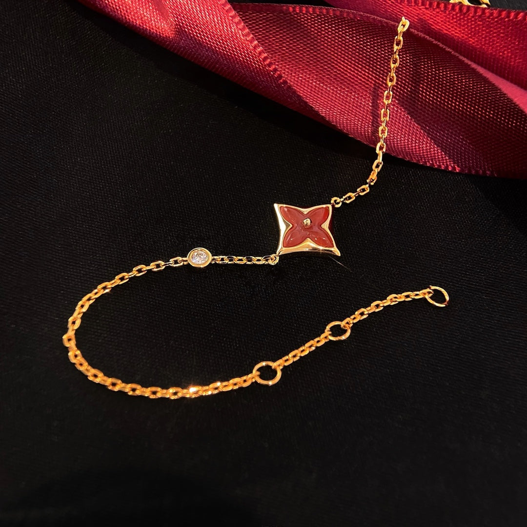 ¡®Imperial¡¯COLOR STAR CARNELIAN PINK GOLD DIAMOND BRACELET