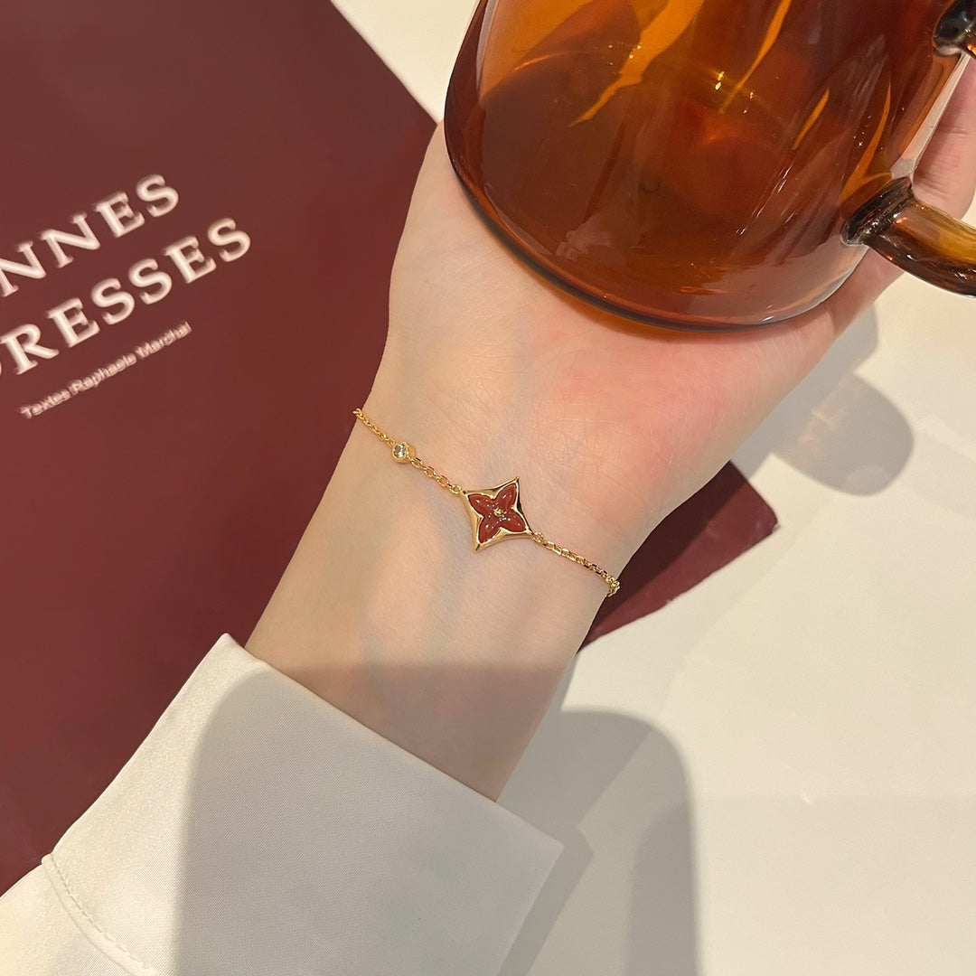 ¡®Imperial¡¯COLOR STAR CARNELIAN PINK GOLD DIAMOND BRACELET