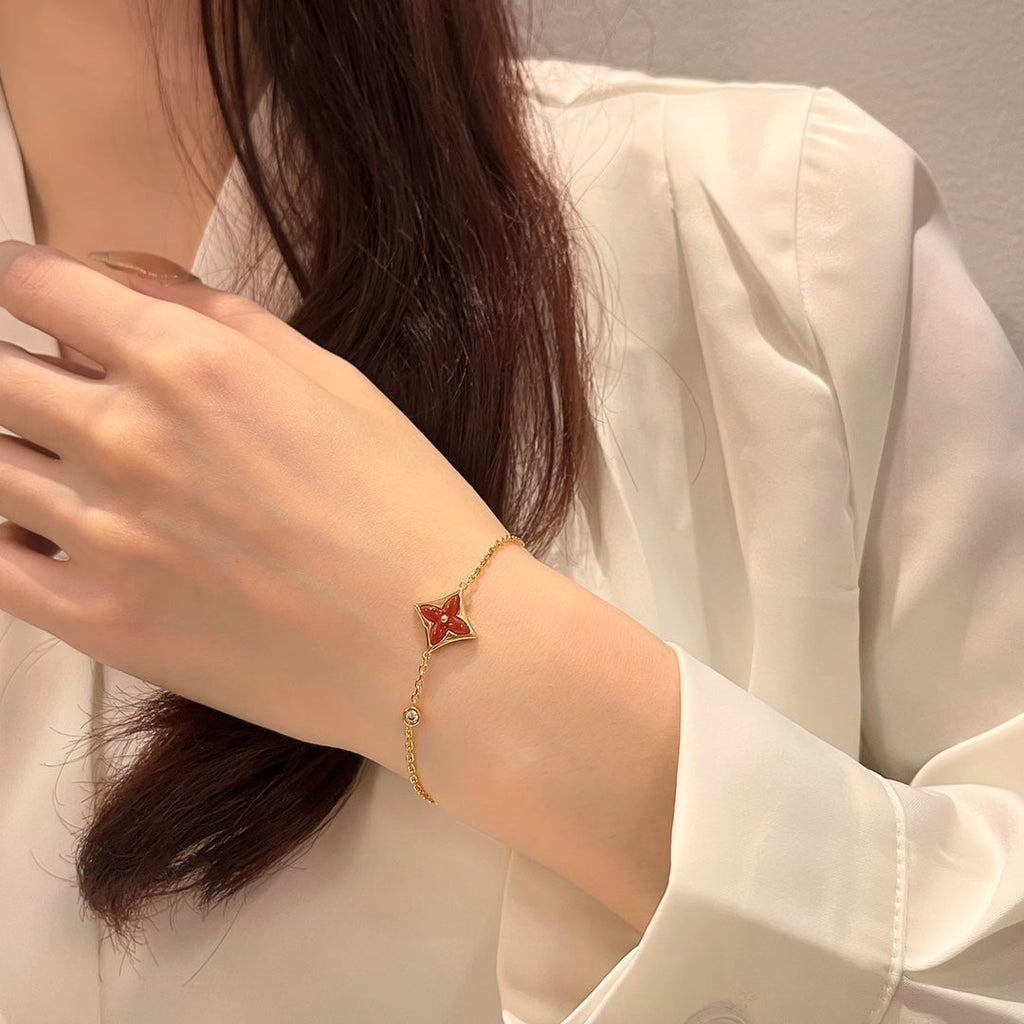 ¡®Imperial¡¯COLOR STAR CARNELIAN PINK GOLD DIAMOND BRACELET
