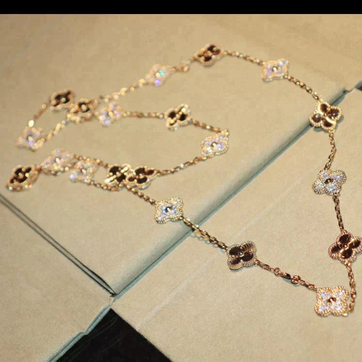 ¡®Imperial¡¯CLOVER 20 MOTIFS LASER DIAMOND NECKLACE