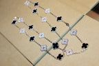¡®Imperial¡¯CLOVER 20 MOTIFS ONYX DIAMOND SILVER