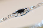 ¡®Imperial¡¯CLOVER 20 MOTIFS ONYX DIAMOND SILVER