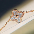 ¡®Imperial¡¯CLOVER 20 MOTIFS MALACHITE DIAMOND NECKLACE