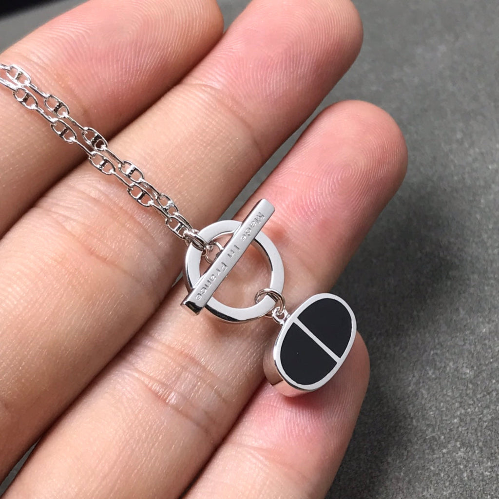 ¡®Imperial¡¯CHAINE VERSO BLACK CERAMIC  NECKLACE