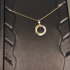 ¡®Imperial¡¯TRINITY SILVER GOLD PINK GOLD NECKLACE