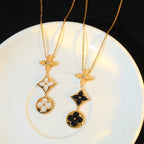 ¡®Imperial¡¯STAR AND SUN ONYX PINK GOLD NECKLACE