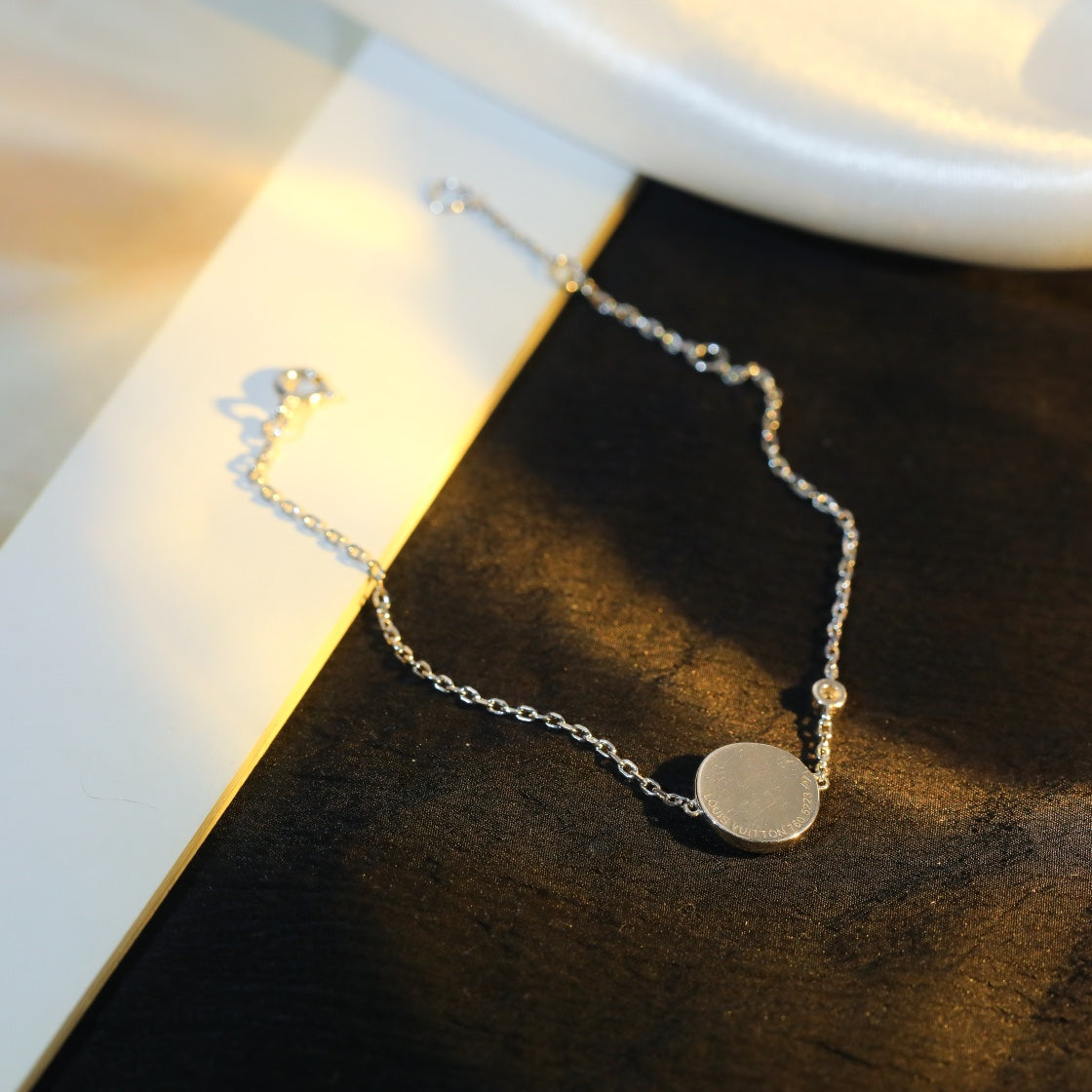 ¡®Imperial¡¯SUN MOTIF PINK MOP SILVER BRACELET