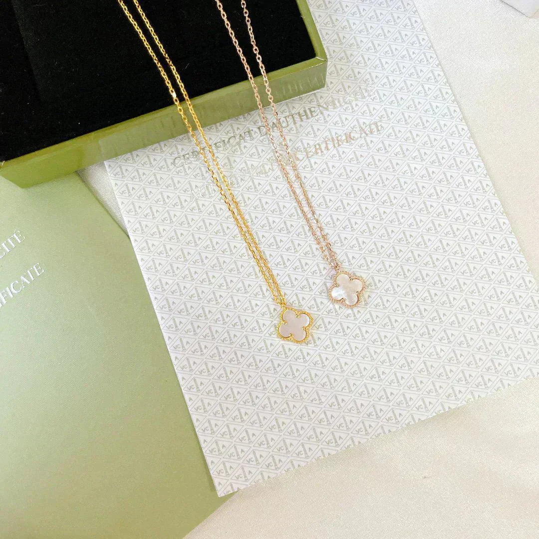¡®Imperial¡¯CLOVER MINI 9.5MM WHITE MOTHER-OF-PEARL NECKLACE
